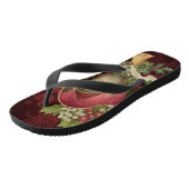 サンタクロースは聖降誕祭お目出度う ビーチサンダル (アングル)