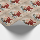 サンタクロースは自転車に乗ります ラッピングペーパー (角)