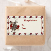 サンタクロースは遅い – クリスマスラベル ラベル (インサイチュ)