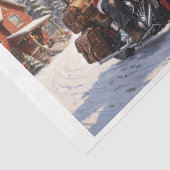 サンタクロースは雪の中で自転車に乗って休日に行く 薄葉紙 (詳細)