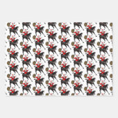 サンタクロースは馬が大好き ラッピングペーパーシート (正面3)