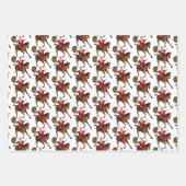 サンタクロースは馬が大好き ラッピングペーパーシート (正面2)