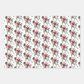 サンタクロースは馬が大好き ラッピングペーパーシート (正面)