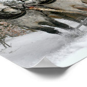 サンタクロースは馬のそりにのっている ポスター (角)