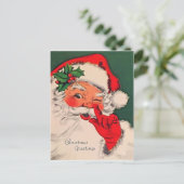 サンタクロースは鼻をくすぐっている ポストカード (スタンド正面)
