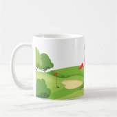 サンタクロースは7月にクリスマスを祝っている コーヒーマグカップ (左)