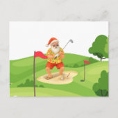 サンタクロースは7月にクリスマスを祝っている ポストカード (正面)