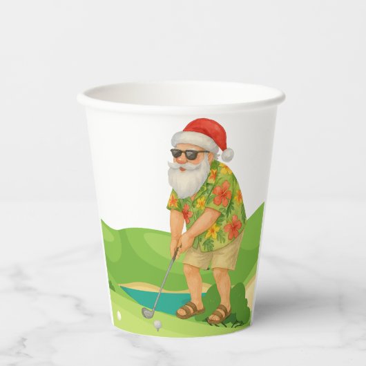 サンタクロースは7月にクリスマスを祝っている 紙コップ (正面)