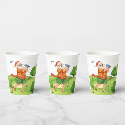 サンタクロースは7月にクリスマスを祝っている 紙コップ (複数)
