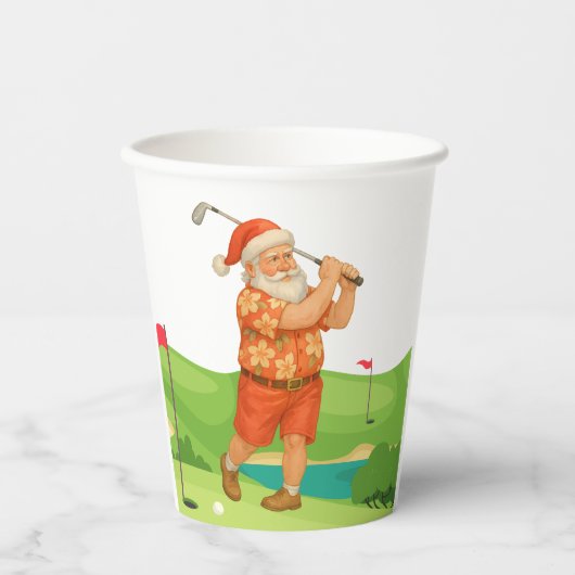 サンタクロースは7月にクリスマスを祝っている 紙コップ (正面)