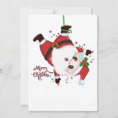 サンタクロースぶら下がったの上下逆 シーズンカード (正面)