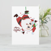 サンタクロースぶら下がったの上下逆 シーズンカード (スタンド正面)