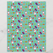 サンタクロースへのかわいい文パーソナライズされた具 (裏面)