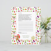 サンタクロースへのかわいい文パーソナライズされた具 (スタンド正面)