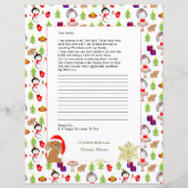 サンタクロースへのかわいい文パーソナライズされた具 (正面)