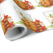 サンタクロースへのクッキーとミルク ラッピングペーパー (ロールコーナー)