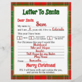 サンタクロースへのクリスマスプレッドレター (正面)