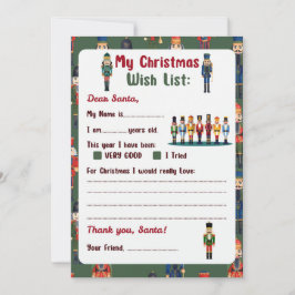 サンタクロースへのクリスマスレター – くるみ割り 招待状