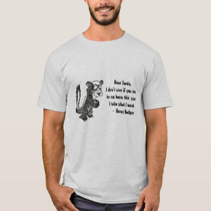 サンタクロースへのラーテルの手紙 Tシャツ