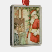 サンタクロースへのヴィンテージギフト メタルオーナメント (右)