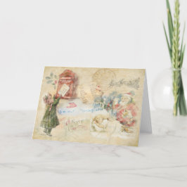 サンタクロースへのヴィンテージ シーズンカード