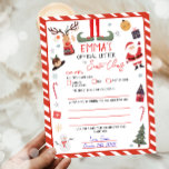 サンタクロースへの公式レターのクリスマスイブメール<br><div class="desc">♥この可愛い小妖精や小人の手紙はあなたの魔法のクリスマスに完璧な追加である！</div>
