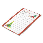 サンタクロースへの手紙ホリデーアクティビティページ ノートパッド (アングル)