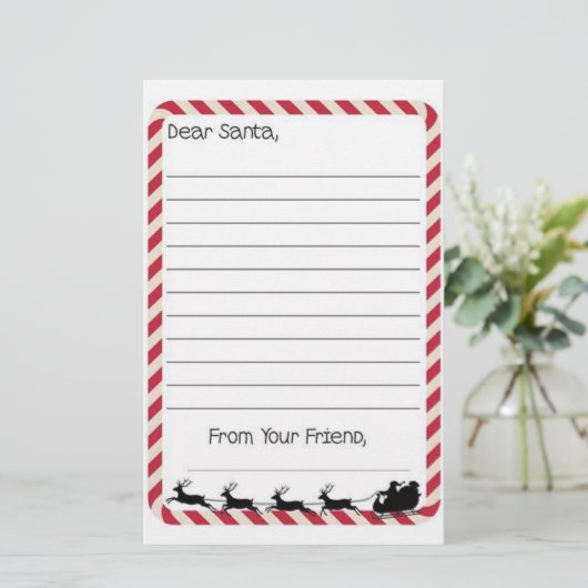 サンタクロースへの手紙 便箋 (スタンド正面)
