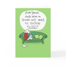 サンタクロースへの犬の手紙のおもしろいクリスマス