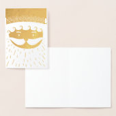 サンタクロースまたは父のクリスマス 箔カード (ディスプレー)