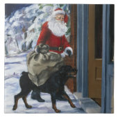 サンタクロースをからの救済しているカール <Carl's Christmas> b タイル (正面)