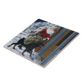 サンタクロースをからの救済しているカール <Carl's Christmas> b タイル (側面)