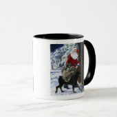 サンタクロースをからの救済しているカール <Carl's Christmas> b マグカップ (正面右)