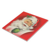 サンタクロースをまばたきさせるヴィンテージ タイル (側面)