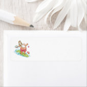 サンタクロースをサーフするヴィンテージのクリスマスの漫画 ラベル (インサイチュ)