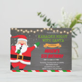 サンタクロースをテーマにしたカラオケの夜 招待状 (スタンド正面)