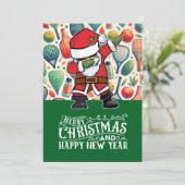 サンタクロースをテーマにしたピックボール・クリスマス シーズンカード (スタンド正面)