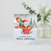 サンタクロースをテーマにしたピックボール・クリスマス シーズンポストカード (スタンド正面)