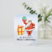 サンタクロースをテーマにしたピックボール・クリスマス シーズンポストカード (スタンド正面)