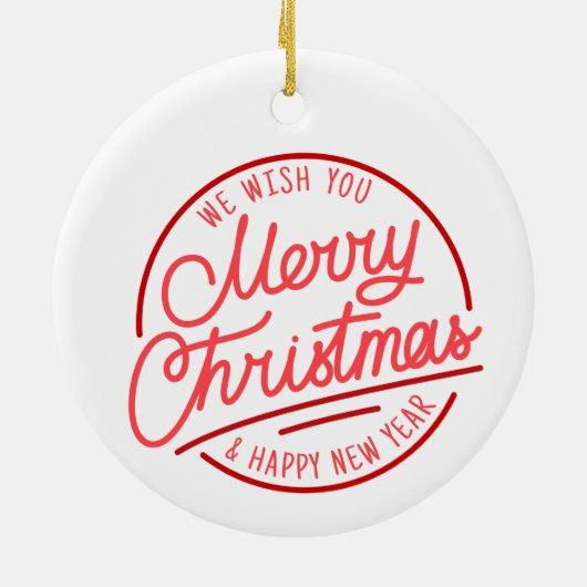 サンタクロースをテーマにしたピックボール・クリスマス セラミックオーナメント (裏面)