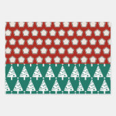 サンタクロースをテーマにした野球のクリスマス ラッピングペーパーシート (正面2)