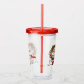 サンタクロースをパーソナライズ アクリルタンブラー (右)