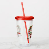 サンタクロースをパーソナライズ アクリルタンブラー (左)