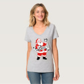サンタクロースを信じて - ビンテージアート Tシャツ (正面フル)