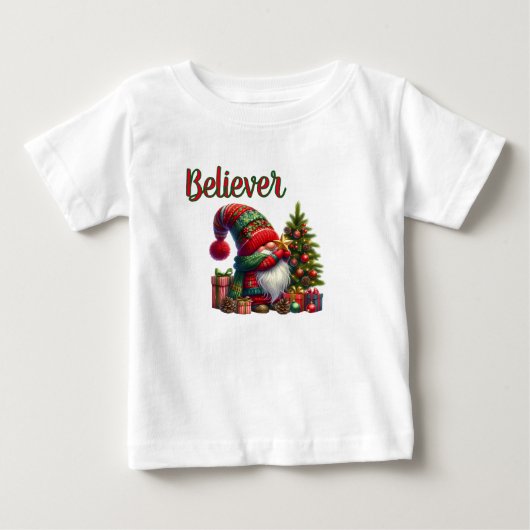 サンタクロースを信じる人 ベビーTシャツ (正面)