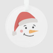 サンタクロースを旗に掲げたゴルフメリークリスマス オーナメント (裏面)