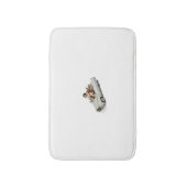 ***サンタクロースを運転するキャデラック*** バスマット (正面縦)