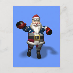 サンタクロースアットボクシングデイ シーズンポストカード