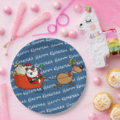 サンタクロースアフリカ系アメリカ人のKwanzaaのお祝い ペーパープレート (パーティー)