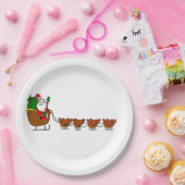 サンタクロースアンドチキン紙プレート ペーパープレート (パーティー)